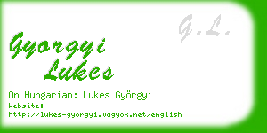 gyorgyi lukes business card
